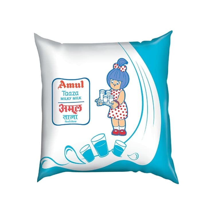 Amul Taaza milk pouch